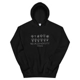 B&W Flowers Hoodie