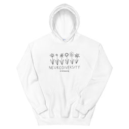 B&W Flowers Hoodie