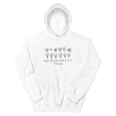 B&W Flowers Hoodie
