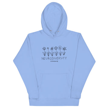B&W Flowers Hoodie