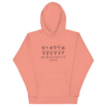 B&W Flowers Hoodie