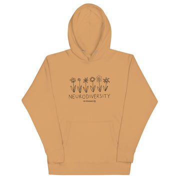 B&W Flowers Hoodie