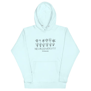 B&W Flowers Hoodie