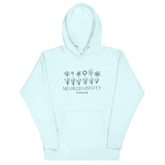 B&W Flowers Hoodie