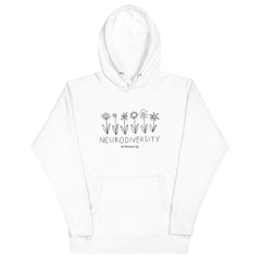 B&W Flowers Hoodie