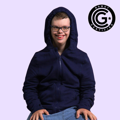 Adult QuietSense™ Zippered Sound Reducing Sensory Hoodie