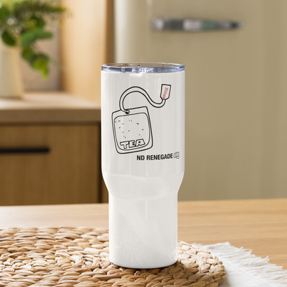 Anxie-tea travel mug with handle
