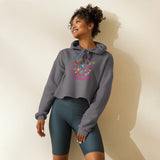 Cropped Hoodie Peace, Love, and Neurodiversity