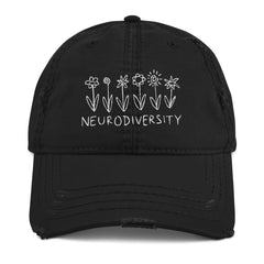 B&W Flowers Hat