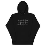 B&W Flowers Hoodie