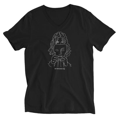 Mask V-Neck T-Shirt