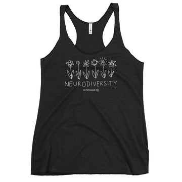 B&W Flowers Tank