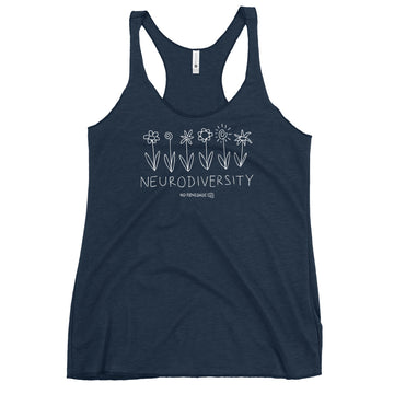B&W Flowers Tank
