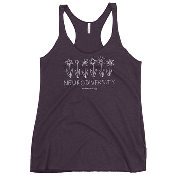 B&W Flowers Tank